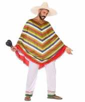 Mexicaans verkleed kostuum poncho heren