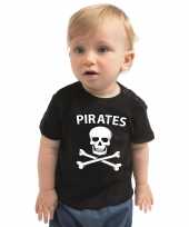 Piraten kostuum shirt zwart peuters
