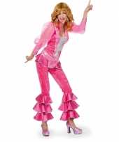 Roze disco kostuum dames