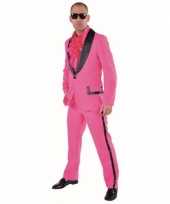 Roze gangnam kostuum heren
