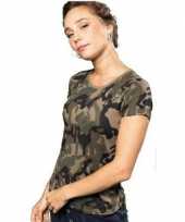 Soldaten leger kostuum camouflage shirt dames