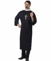 Zwart priester kostuum heren